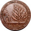 UK 1/2 Penny (Somerset - Bath / J. Jelly) * EVEN UNTO THE HYSSOP THAT SPRINGETH OUT OF THE WALL * 1. KINGS: CH:4 V: 33. coin reverse
