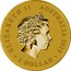 Australia 1 Dollar Year of the Dog 2018 P BU ELIZABETH II AUSTRALIA 2018 1 DOLLAR IRB coin obverse