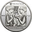 Ukraine 10 Hryven Boxing 2003 Proof KM# 189 УКРАЇНА 2003 AG 925 31.1 10 ГРИВЕНЬ coin obverse