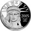 USA $100 American Eagle 2005 W Proof KM# 380 LIBERTY 2005 JM IN GOD WE TRUST E PLURIBUS UNUM coin obverse