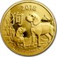 Australia 15 Dollars Lunar Year of the Dog 2018 2018 1/10 OZ .9999 AU coin reverse