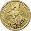 UK 25 Pounds Queen's Beasts The Unicorn 2018 UNICORN OF SCOTLAND 1/4 OZ FINE GOLD 999.9 2018 JC coin reverse