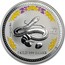 Australia 30 Dollars Year of the Snake (Diamond Eye) 2001 2001 1 KILO 999 SILVER coin reverse
