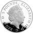 UK 5 Pounds Royal Birthday 2015 Proof ELIZABETH II∙D∙G∙REG∙F∙D∙5 POUNDS∙ J.C coin obverse