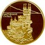 Ukraine 50 Hryven Swallow's Nest Castle 2008 Proof KM# 525 ЛАСТІВЧИНЕ ГНІЗДО coin reverse