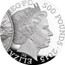 UK 500 Pounds 50th Anniversary of the Death of Sir Winston Churchill 2015 Proof KM# 1360 ELIZABETH II D G REG F D 500 POUNDS 2015 IRB coin obverse