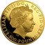 UK 500 Pounds Britannia 2013 Proof KM# 1274 REG ' FID ' DEF ' 500 ' POUNDS ' ELIZABETH ' II ' D ' G IRB coin obverse