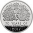 UK 500 Pounds Platinum Wedding Anniversary 2017 Proof 70 YEARS OF MARRIAGE 2017 JB coin reverse