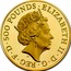UK 500 Pounds Year of the Monkey 2016 Proof ELIZABETH II D G REG F D 500 POUNDS J.C coin obverse