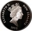 New Zealand Five Dollars 25th Anniversary of Decimal Currency 1992 KM# 82 ELIZABETH II NEW ZEALAND 1992 RDM coin obverse