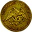 USA Half Eagle 1849 KM# 41.2 Norris, Greig, & Norris CALIFORNIA GOLD WITHOUT ALLOY coin obverse