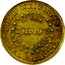 USA Half Eagle 1849 KM# 41.2 Norris, Greig, & Norris FULL WEIGHT OF HALF EAGLE N.G & N. SAN FRANCISCO coin reverse