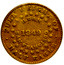 USA Half Eagle 1849 KM# 41.4 Norris, Greig, & Norris FULL WEIGHT OF HALF EAGLE N.G & N. SAN FRANCISCO coin reverse