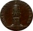 UK Halfpenny (Warwickshire - Coventry / Lady Godiva) COVENTRY HALFPENNY COV CROSS coin reverse