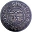 USA One Shilling Chalmers - Short Worm 1783 KM# Tn47.2 ONE SHILLING coin reverse