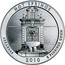 USA Quarter Dollar Hot Springs National Park 2010 P Vapor Blast finish KM# 489 HOT SPRINGS ARKANSAS 2010 E PLURIBUS UNUM coin reverse