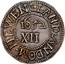 USA Shilling Willow Tree 1652 KM# 10 NEW ENGLAND DO XII coin reverse