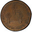 USA Three Pence Higley 1737 KM# Tn17 I . AM . GOOD . COPPER coin reverse