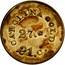 USA 1 Dol California Gold A. Bechtler (1842-52) KM# 83.2 CAROLINA GOLD . 21. C. 27. G. coin reverse