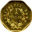 USA 1 Dollar 1871 KM# 13.5 Small size Gold Coins CALIFORNIA GOLD 1 DOLLAR coin reverse