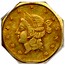 USA 1 Dollar California Liberty (Octagonal) 1855 KM# 13.3 - coin obverse