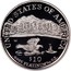 USA $10 American Eagle 2002 W Proof KM# 339 UNITED STATES OF AMERICA .9995 PLATINUM 1/10 OZ. $10 coin reverse