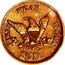USA 2 ½ D. (1861) KM# 74 John Parsons PIKES PEAK GOLD 2 ½ D. coin reverse