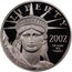 USA $25 American Eagle 2002 W Proof KM# 340 LIBERTY 2002 IN GOD WE TRUST E PLURIBUS UNUM coin obverse