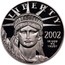 USA $50 American Eagle 2002 W Proof KM# 341 LIBERTY 2002 IN GOD WE TRUST E PLURIBUS UNUM coin obverse