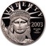 USA $50 American Eagle 2003 W Proof KM# 353 LIBERTY 2003 IN GOD WE TRUST E PLURIBUS UNUM coin obverse