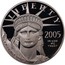 USA $50 American Eagle 2005 W Proof KM# 379 LIBERTY 2005 IN GOD WE TRUST E PLURIBUS UNUM coin obverse