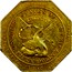 USA Fifty Dolls. United States Assay Office of Gold 1852 KM# 54 UNITED STATES OF AMERICA FIFTY DOLLS. 887 THOUS LIBERTY coin obverse
