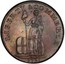 USA One Cent 1795 KM# Tn72.3 Talbot, Allum and Lee Tokens LIBERTY & COMMERCE coin obverse