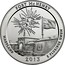 USA Quarter Dollar Fort McHenry National Park 2013 Vapor blast finish KM# 559 FORT MCHENRY MARYLAND E PLURIBUS UNUM 2013 coin reverse