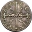 USA Six Pence Chalmers 1783 KM# Tn46.2 SIX PENCE 17.83. I. C. coin reverse