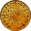 USA Ten D. Oregon Exchange Company 1849 KM# 101 OREGON EXCHANGE COMPANY. 10 D. 20 G. NATIVE GOLD TEN D. coin reverse