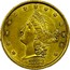 USA Twenty D. Liberty Double Eagle 1853 KM# 40 MOFFAT & CO coin obverse