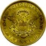 USA Twenty D. Liberty Double Eagle 1853 KM# 40 SAN FRANCISCO CALIFORNIA TWENTY D. coin reverse