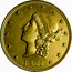 USA Twenty D. Liberty Double Eagle 1861 KM# 70 PIKESPRAK coin obverse