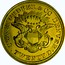 USA Twenty D. Liberty Double Eagle 1861 KM# 70 CLARK GRUBER & CO DENVER TWENTY D. coin reverse
