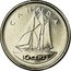 Canada 10 Cents 50th anniversary of the succession of Elizabeth II to the throne of England 1952-2002 1952-2002 P KM# 447 10 CENTS CANADA H coin reverse