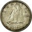 Canada 10 Cents Elizabeth II 1st portrait 1961 KM# 51 CANADA 10 CENTS coin reverse