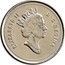 Canada 10 Cents Elizabeth II Confederation (1992) Proof KM# 206 ELIZABETH II D∙G∙REGINA coin obverse