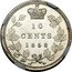 Canada 10 Cents Victoria 1858 KM# 3 10 CENTS 1858 coin reverse