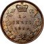 Canada 10 Cents Victoria 1864 KM# 8 10 CENTS coin reverse