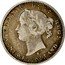 Canada 10 Cents Victoria 1872 H KM# 3 VICTORIA D: G: REG: NEWFOUNDLAND coin obverse