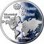 Canada 10 Dollars Map of the World 1973 Proof KM# 86.1 OLYMPIADE XXI MONTRÉAL OLYMPIAD 1976 10 DOLLARS coin reverse