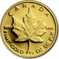 Canada 10 Dollars Maple Leaf 1989 KM# 136 CANADA 9999 9999 FINE GOLD 1/4 OZ OR PUR coin reverse