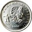 Canada 25 Cents Alpine skiing 2008 Mule KM# 686 CANADA ∙ ELIZABETH II 2007 coin obverse