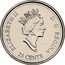 Canada 25 Cents April 1999 KM# 345 25 CENTS ELIZABETH II D ∙ G ∙ REGINA coin obverse